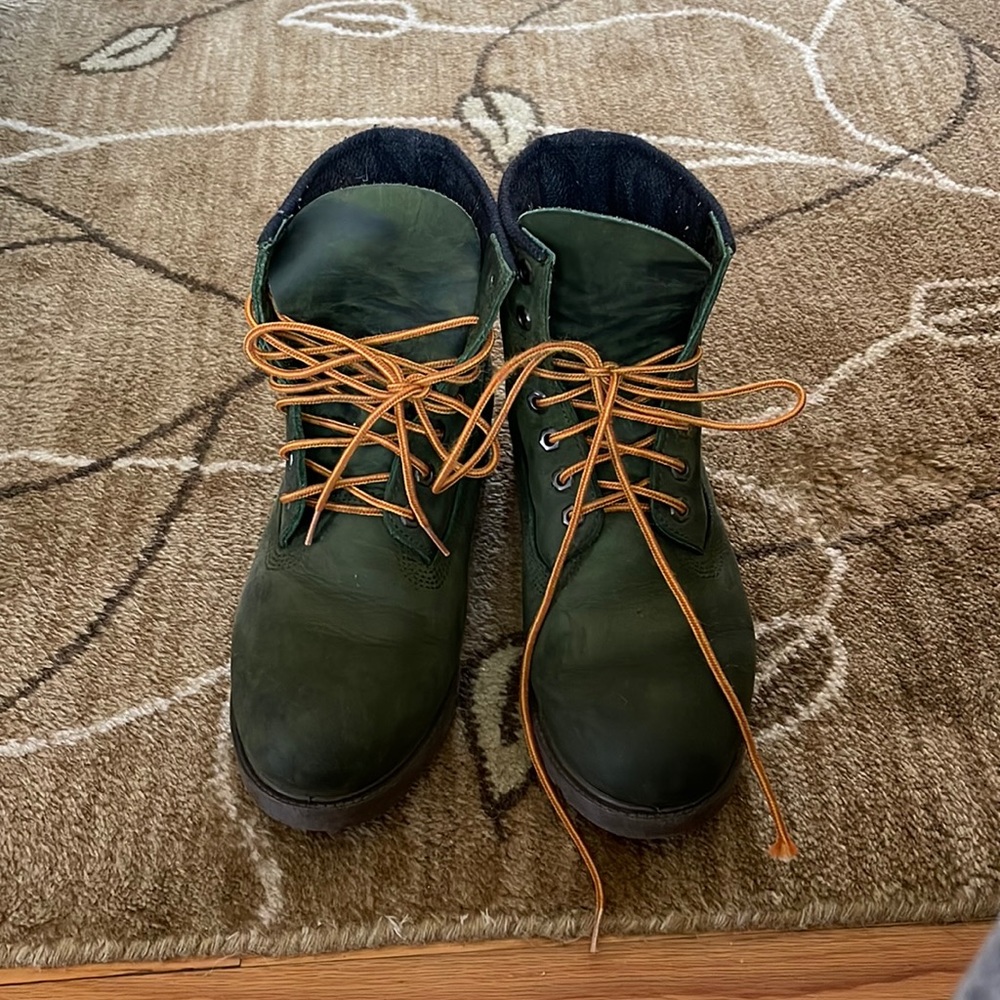 Used Men’s Green Timberland Boots
